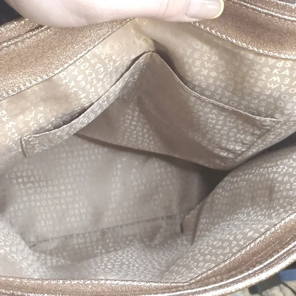 OMG! Kate Spade PINK ROSE Gold SPARKLE ✨️Tote Bag - Picture 6 of 13